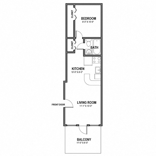 382 S. Bouquet- 1 Bedroom | University Commons at Dawson St